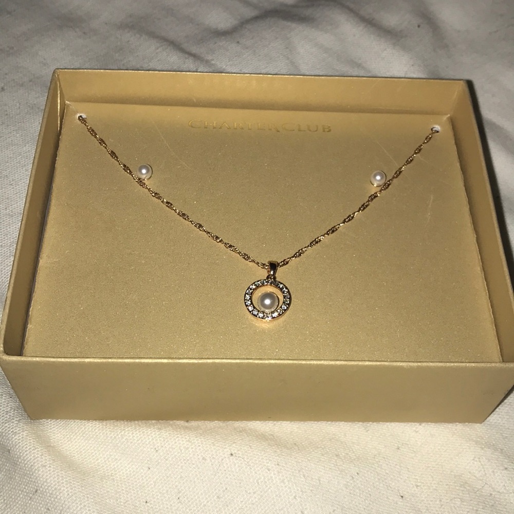 Necklace and earrings